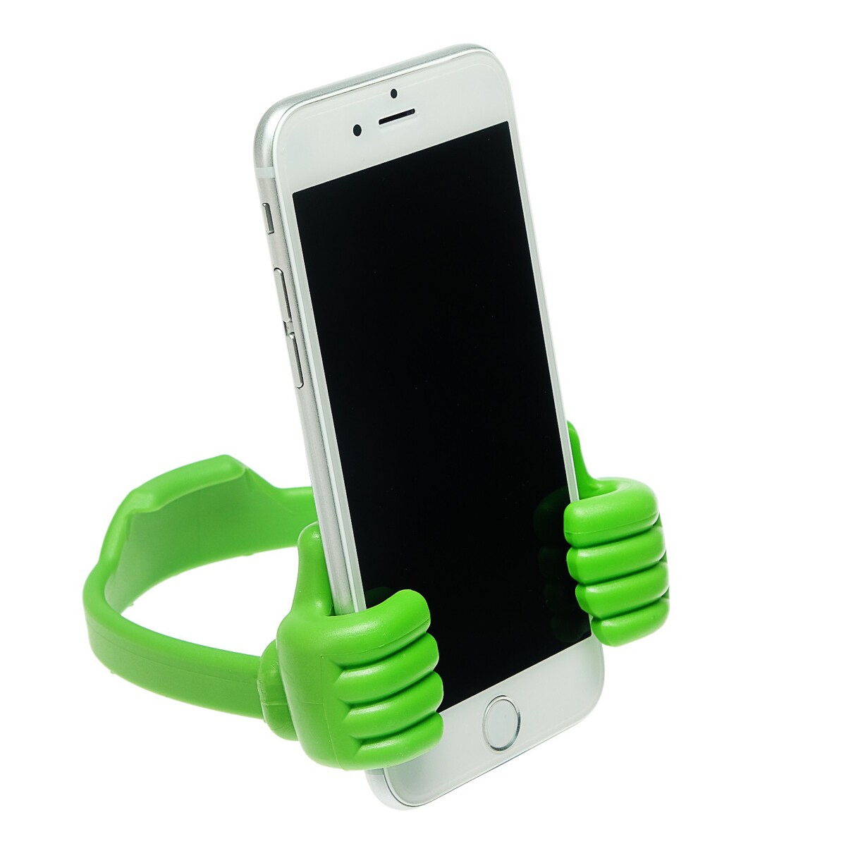 Подставка для телефона luazon, в форме рук, регулируемая ширина, зеленая