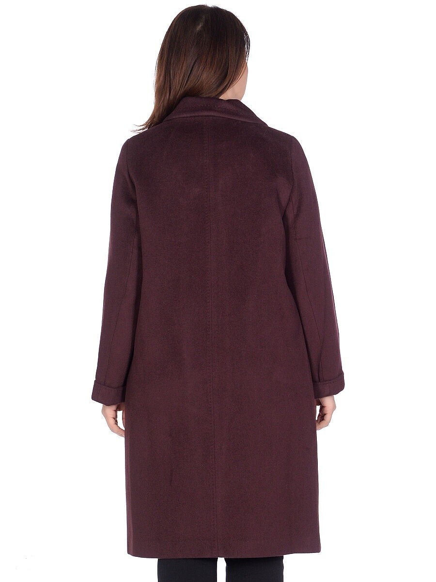 Пальто Veale, размер 46, цвет бордовый 01241025 однобортное - фото 3