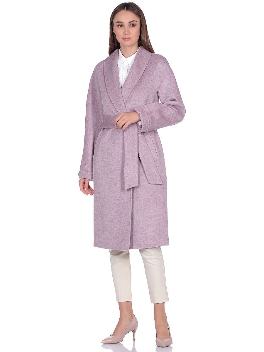 Пальто Veale, размер 42, цвет розовый 01241032 однобортное - фото 1
