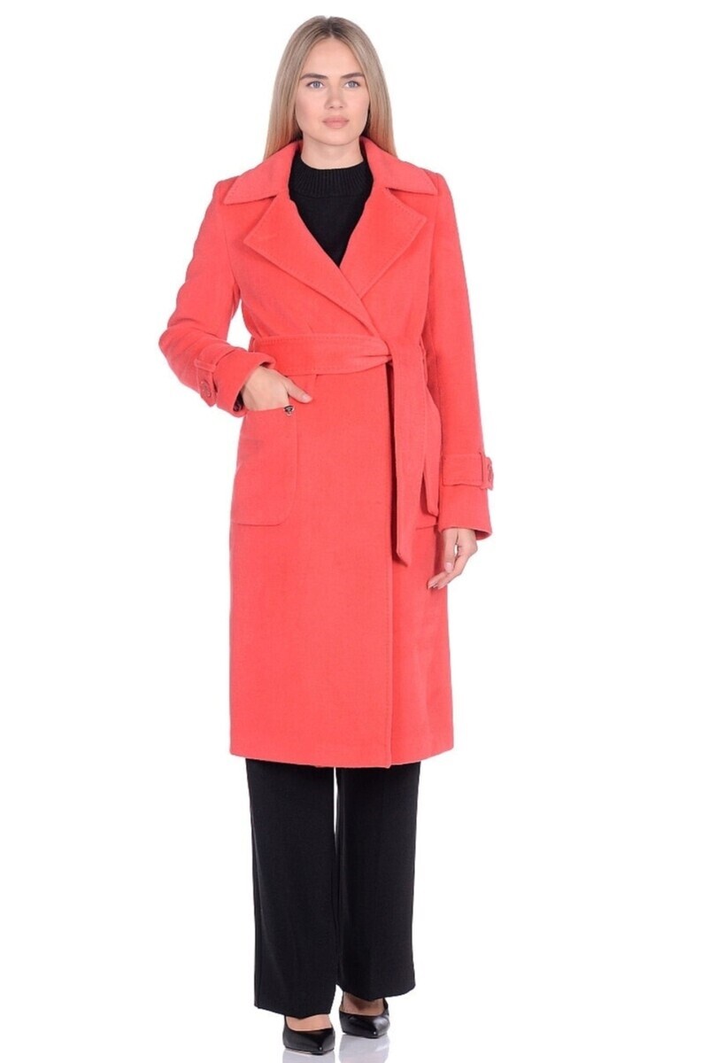 Пальто Veale, размер 40, цвет розовый 01241041 однобортное - фото 1