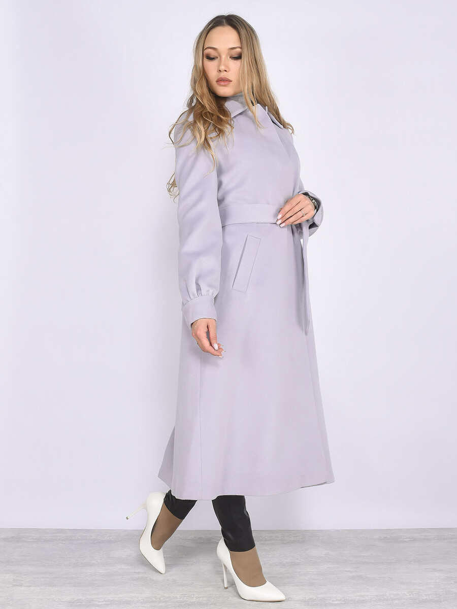 Пальто Veale, размер 42, цвет серый 01241089 однобортное - фото 2