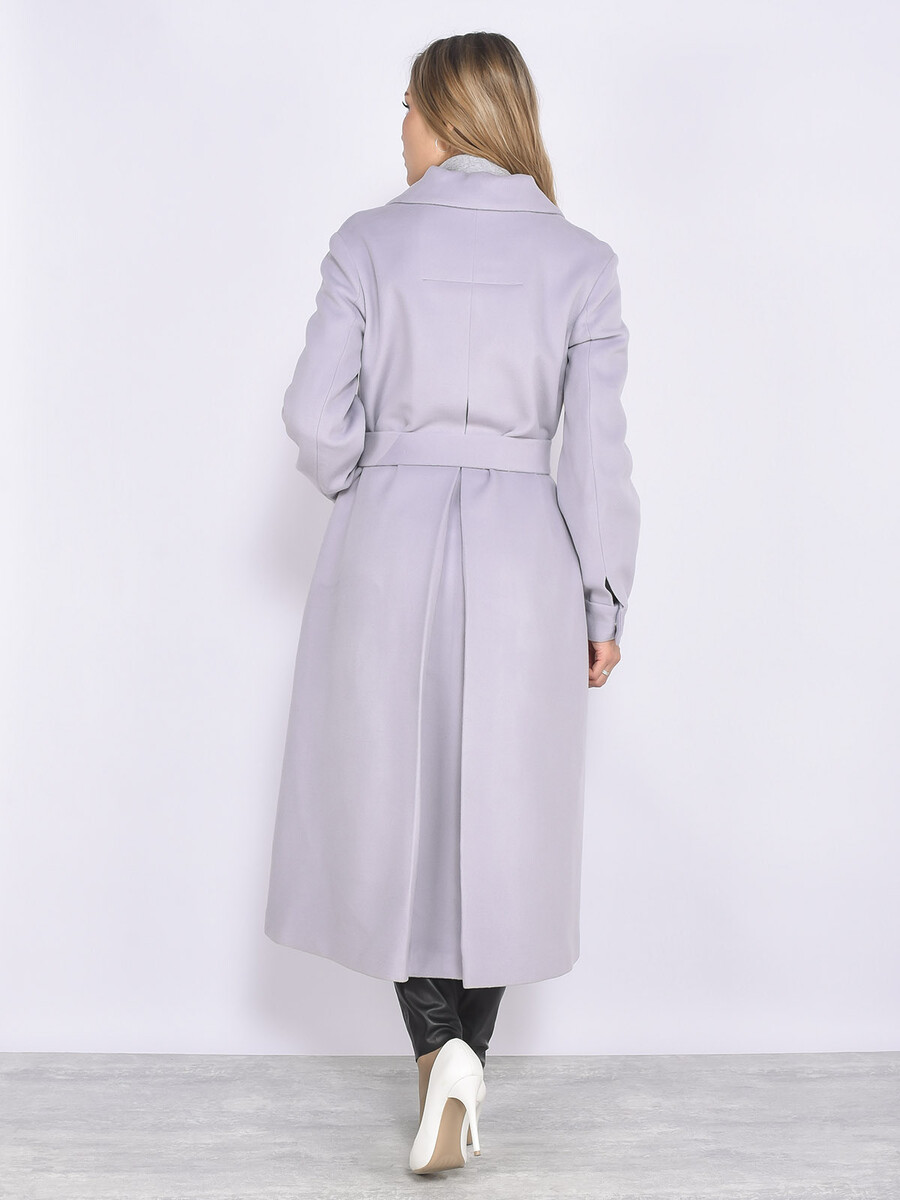Пальто Veale, размер 42, цвет серый 01241089 однобортное - фото 3