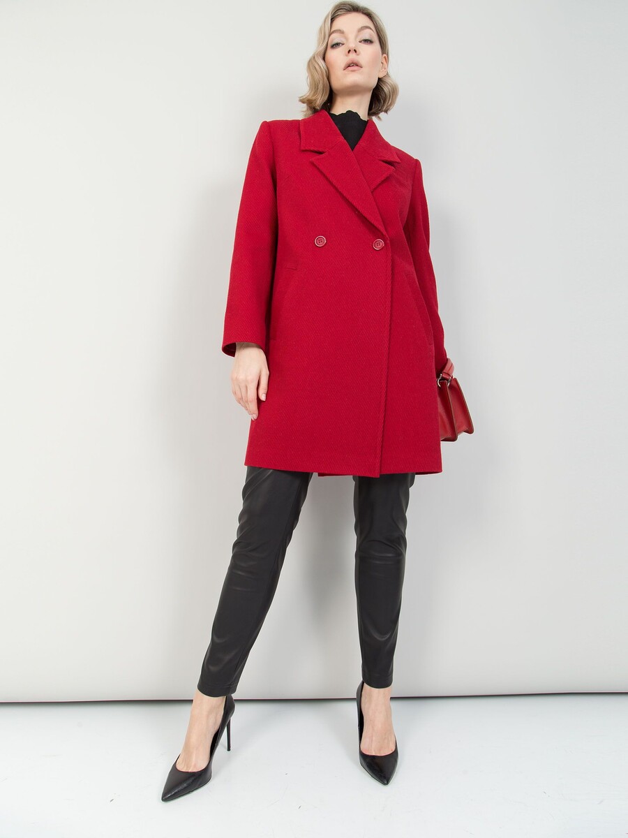 Пальто Stilla, размер 42, цвет красный 01241319 - фото 1