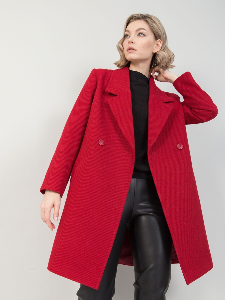 Пальто Stilla, размер 42, цвет красный 01241319 - фото 2