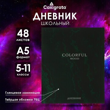 Дневник для 5-11 классов, colorful mood,