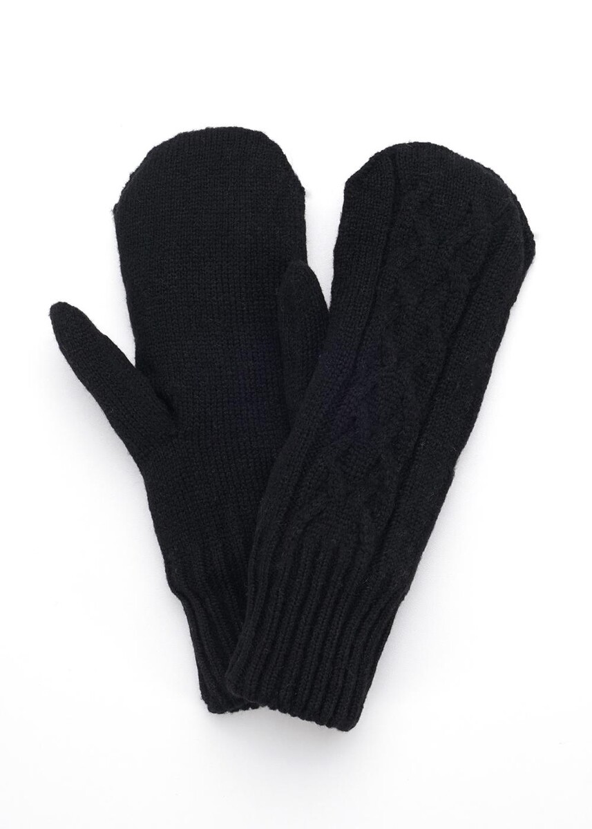 Перчатки варежки CLEVER, размер 17, цвет черный 01247020 - фото 1