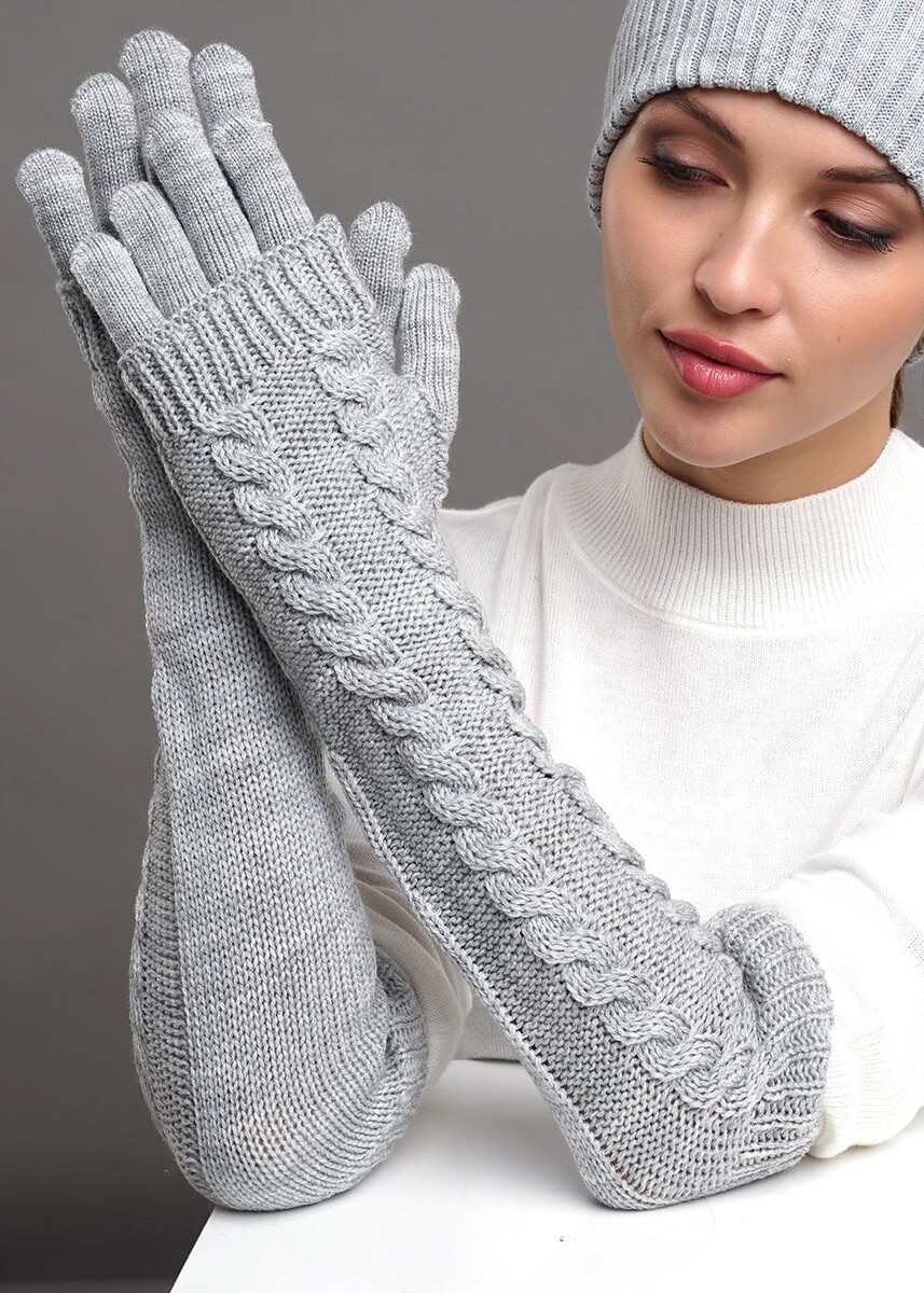 Перчатки варежки CLEVER, размер 17, цвет серый 01247160 - фото 2