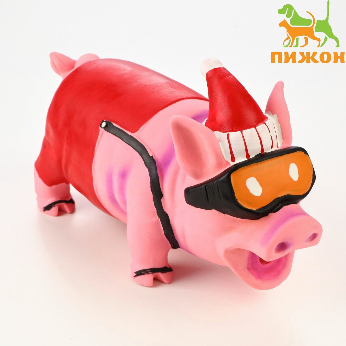 

Игрушка хрюкающая для собак из латекса, Розовый