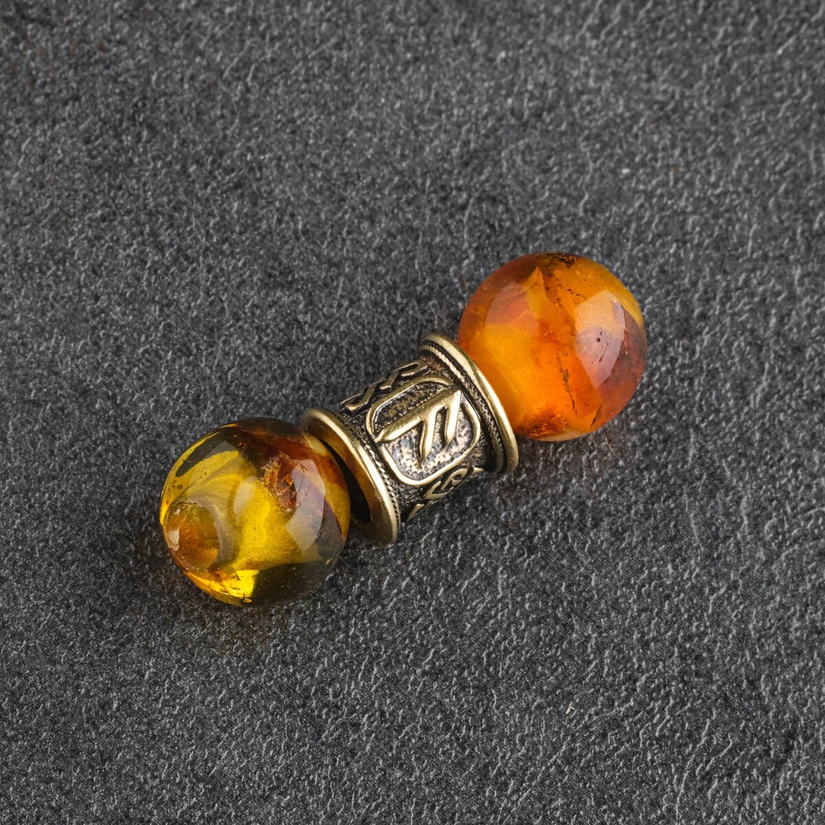 

Комплект из трех бусин, Оранжевый