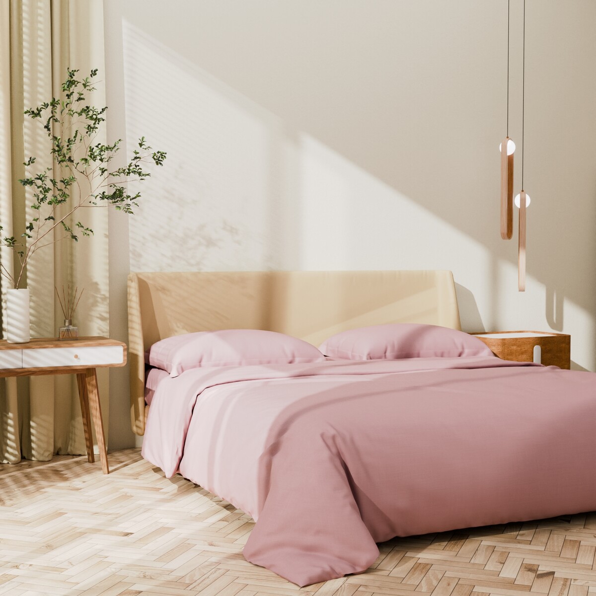 

Постельное белье, Розовый