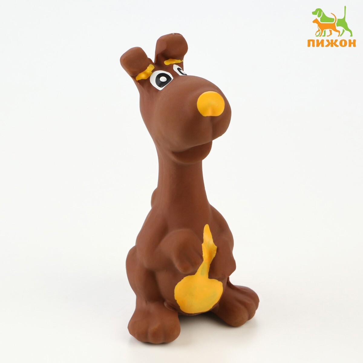 

Игрушка пищащая для собак из латекса, Коричневый