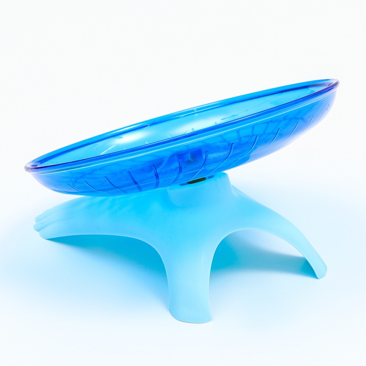 фото Беговая тарелка carno для грызунов, 18 х 18 х 11 см, синяя пижон