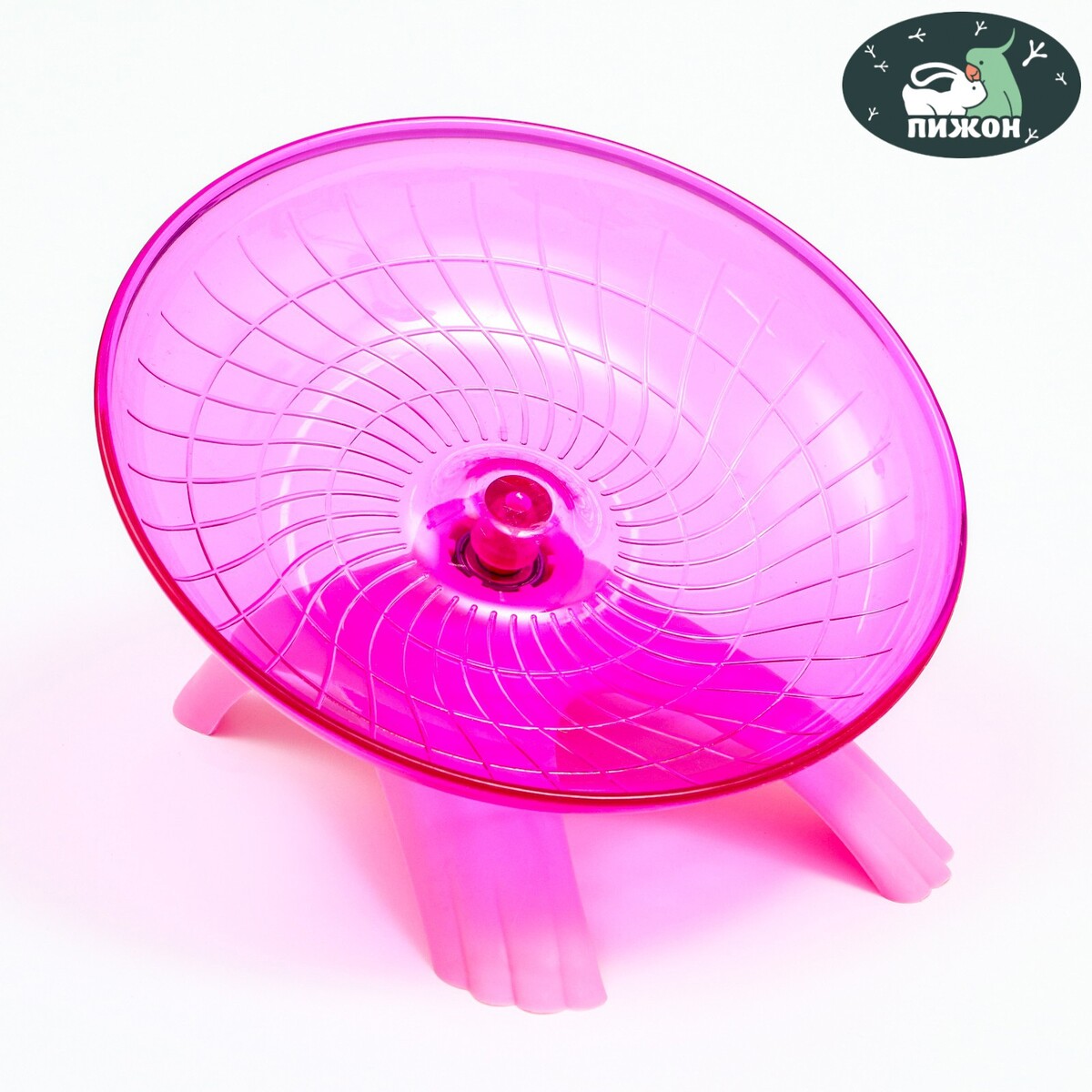 Беговая тарелка carno для грызунов, 18 х 18 х 11 см, розовая беговая дорожка домашняя oxygen fitness runup groove a