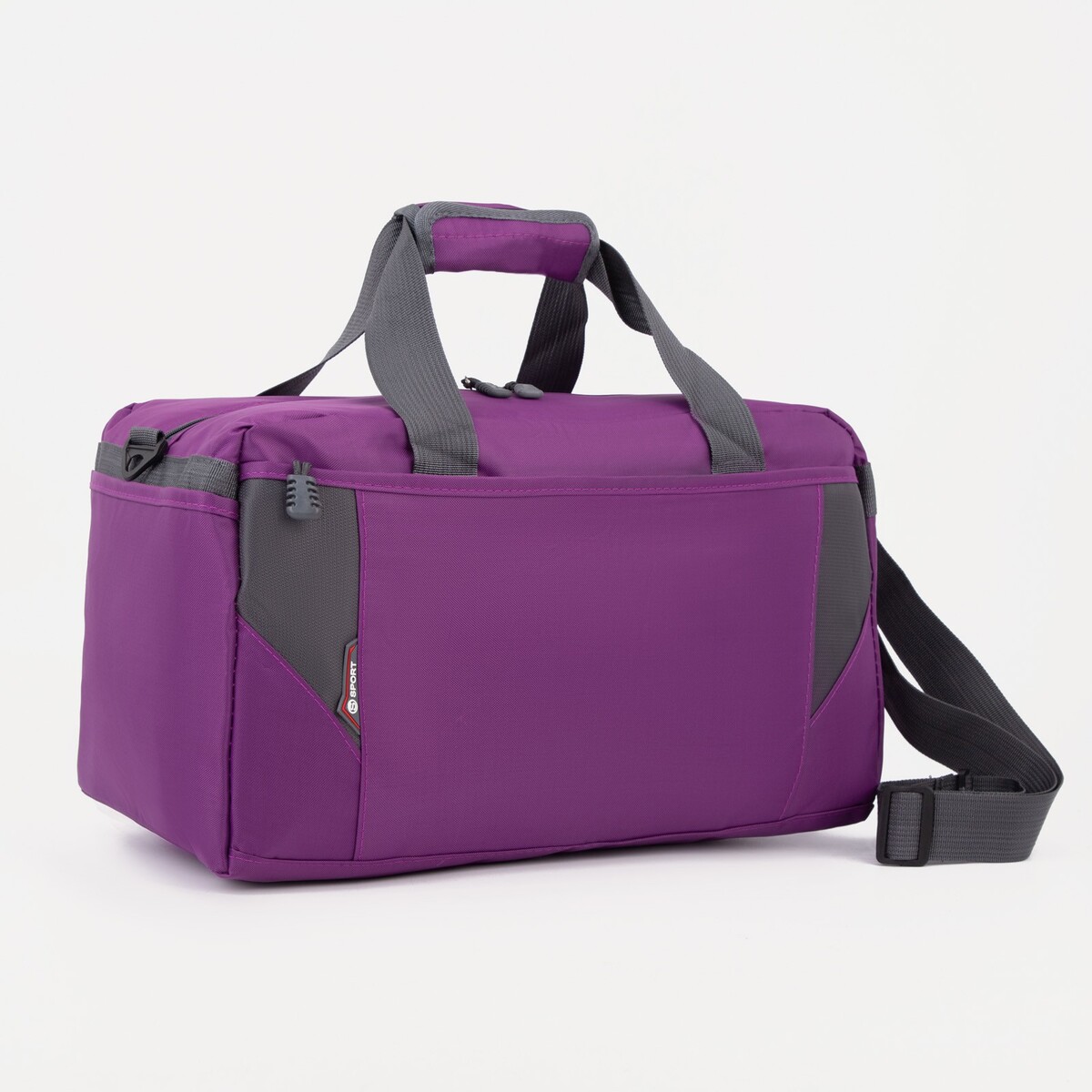Сумка спортивная на молнии, 2 наружных кармана, цвет сиреневый сумка спортивная единорог 40х21х24 см сиреневый