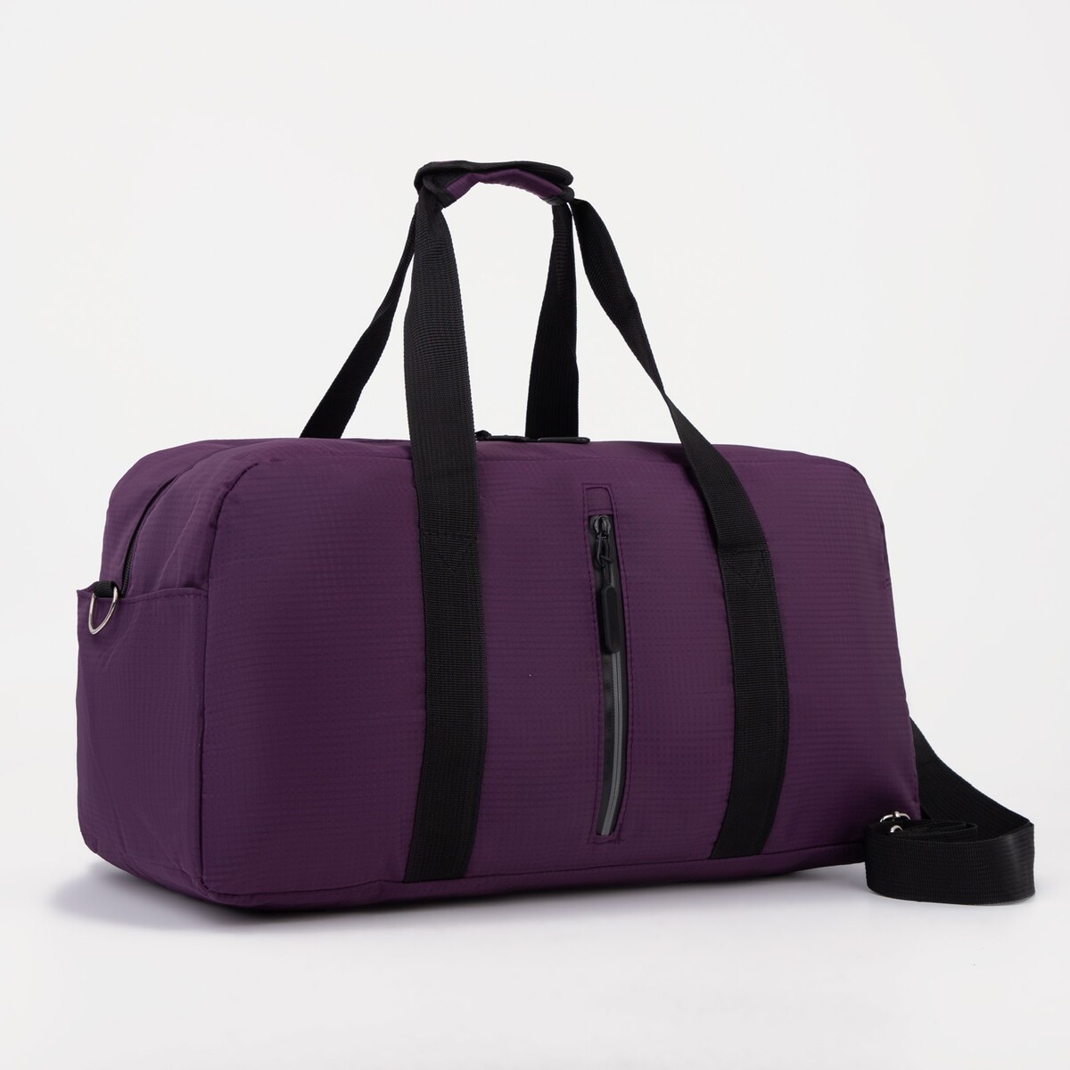 Сумка спортивная на молнии, 2 наружных кармана, цвет фиолетовый сумка спортивная на молнии 2 наружных кармана фиолетовый