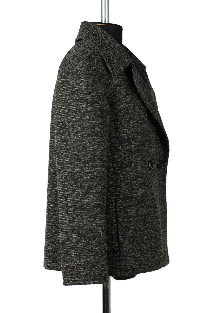 Пальто женское демисезонное EL PODIO, размер 42, цвет серый 01249341 двубортные - фото 5