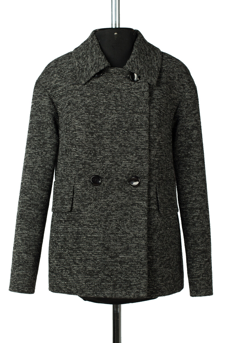 Пальто женское демисезонное EL PODIO, размер 42, цвет серый 01249341 двубортные - фото 2