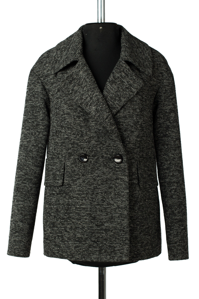 Пальто женское демисезонное EL PODIO, размер 42, цвет серый 01249341 двубортные - фото 4
