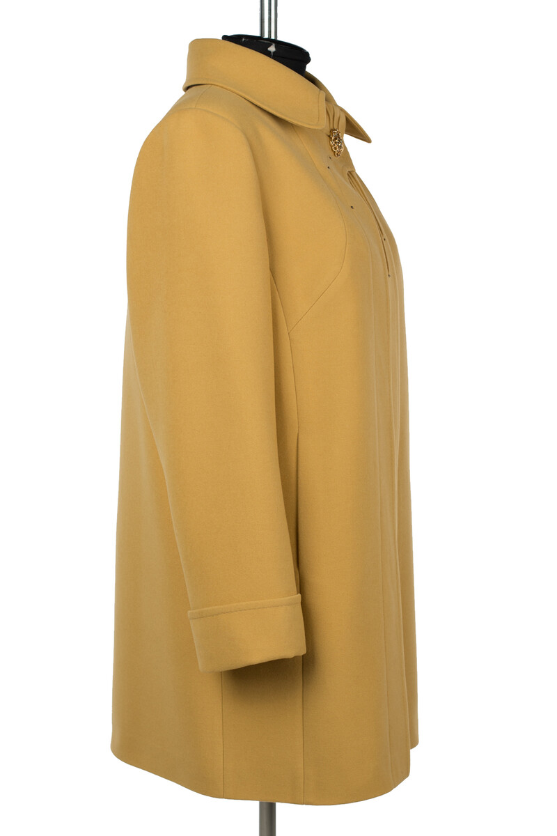 Пальто женское демисезонное EL PODIO, размер 54, цвет бежевый 01250558 однобортное - фото 5