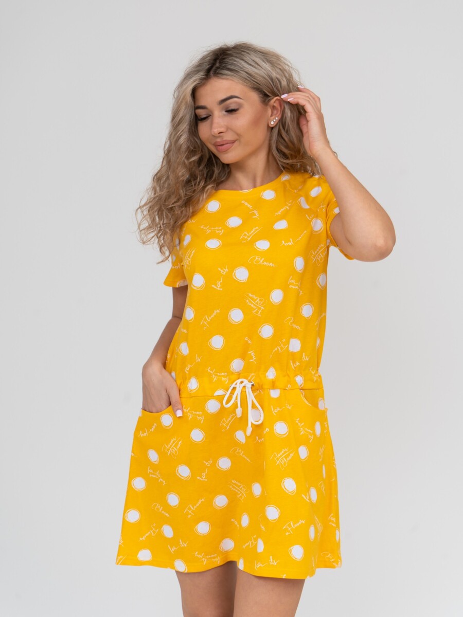 Платье Nesaden Style, размер 46, цвет желтый 01250581 - фото 4