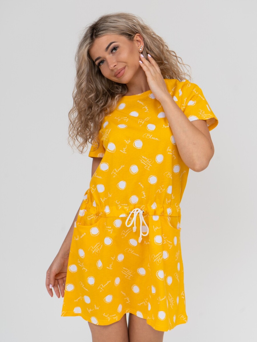 Платье Nesaden Style, размер 46, цвет желтый 01250581 - фото 3