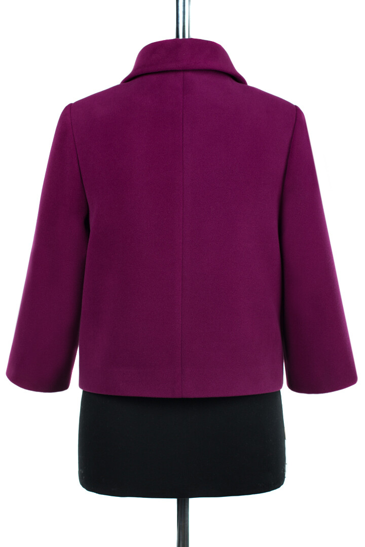 Пальто женское демисезонное EL PODIO, размер 42, цвет фиолетовый 01250781 двубортные - фото 5