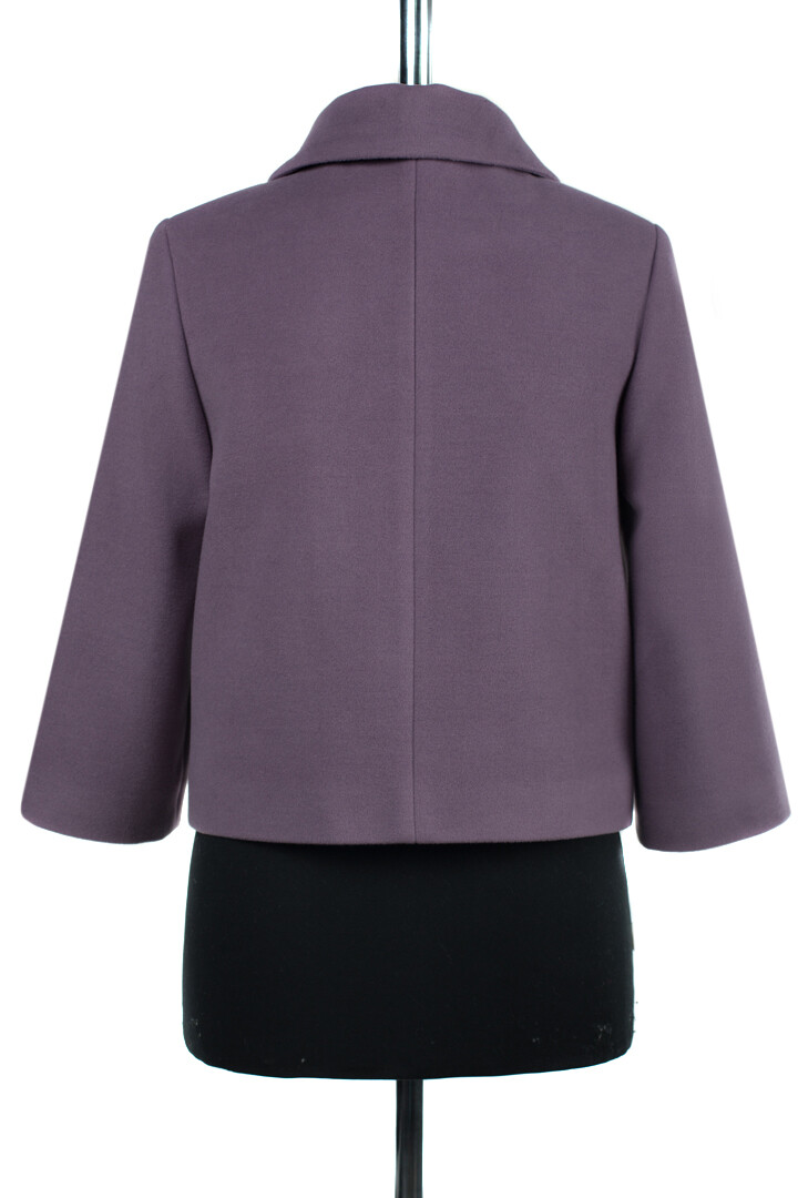 Пальто женское демисезонное EL PODIO, размер 44, цвет фиолетовый 01250782 двубортные - фото 4