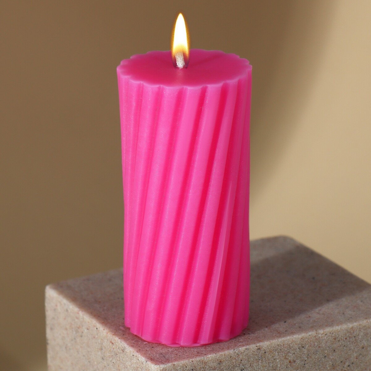Свеча интерьерная свеча интерьерная for comfort серая 5 х 5 см