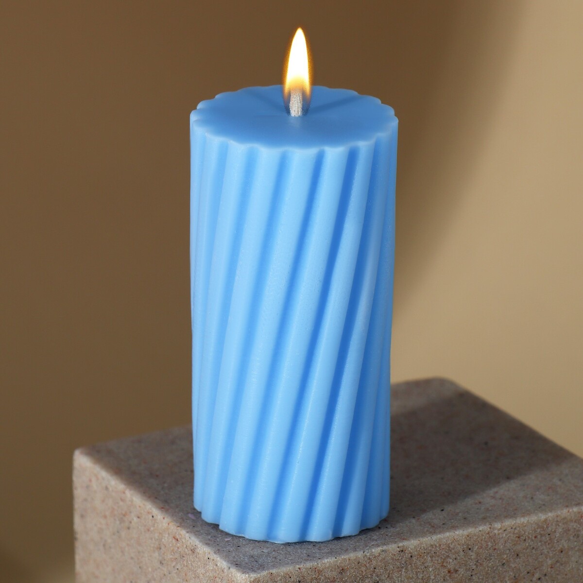 Свеча интерьерная свеча интерьерная for comfort серая 5 х 5 см