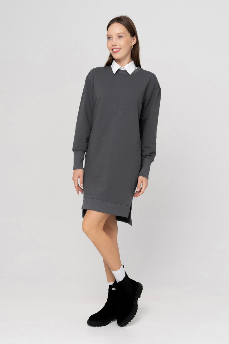 Платье SOLO MIO, размер 44, цвет серый 01276481 - фото 1