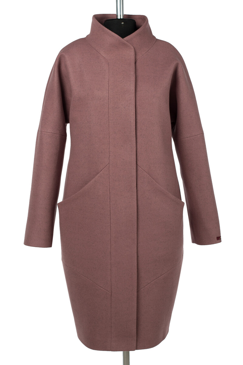 Пальто женское утепленное EL PODIO, размер 46, цвет фиолетовый 01295423 однобортное - фото 2