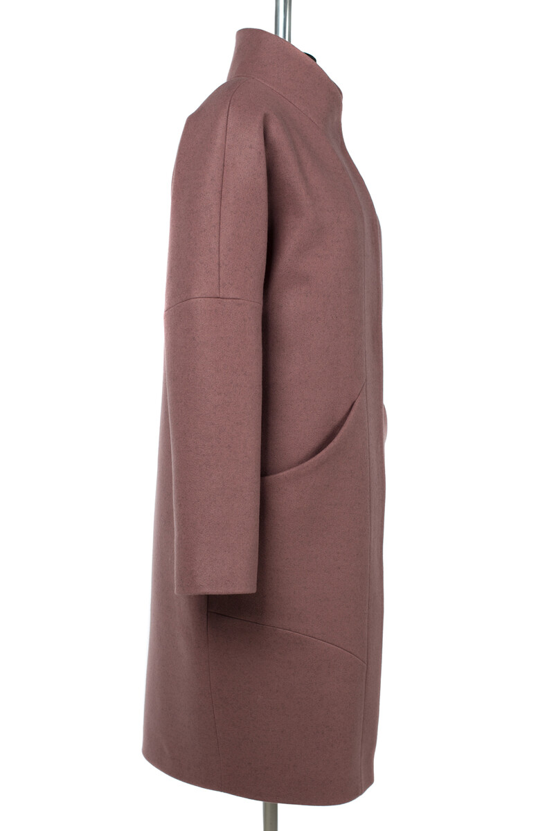 Пальто женское утепленное EL PODIO, размер 46, цвет фиолетовый 01295423 однобортное - фото 5