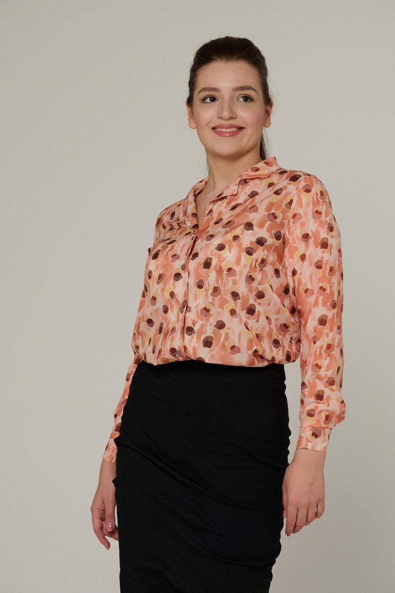 Блузка Mix-Mode, размер 46, цвет оранжевый 01299757 - фото 3