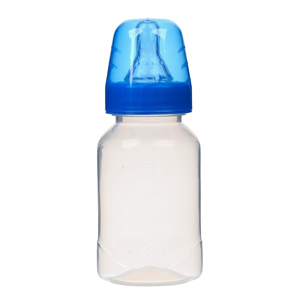 фото Бутылочка для кормления детская классическая, 150 мл, от 0 мес., цвет синий mum&baby