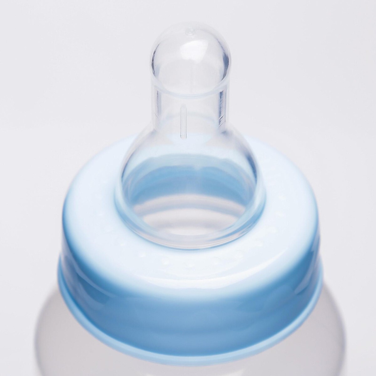 фото Бутылочка для кормления детская классическая, 150 мл, от 0 мес., цвет синий mum&baby