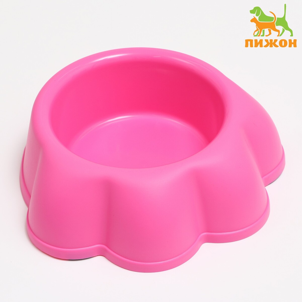 Миска пластиковая фигурная 26,5 х 24 х 8,5 см, розовая миска пластиковая медленное кормление18 х 18 5 х 5 5 см розовая