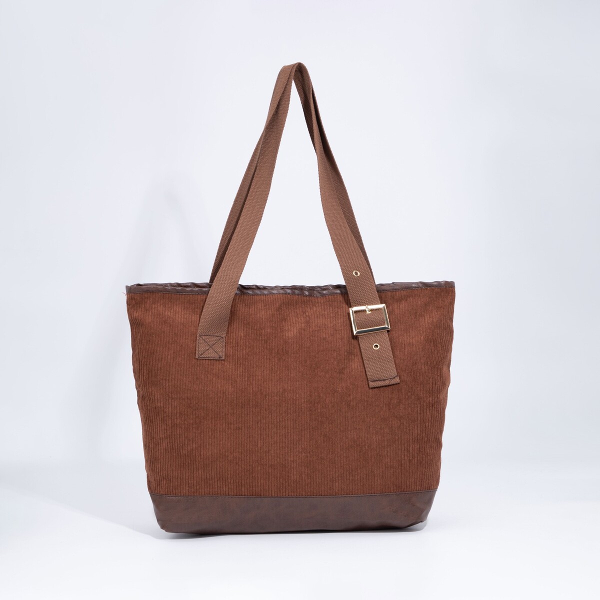 Сумка-шопер на молнии, наружный карман, цвет коричневый рюкзак школьный из текстиля на молнии наружный карман коричневый