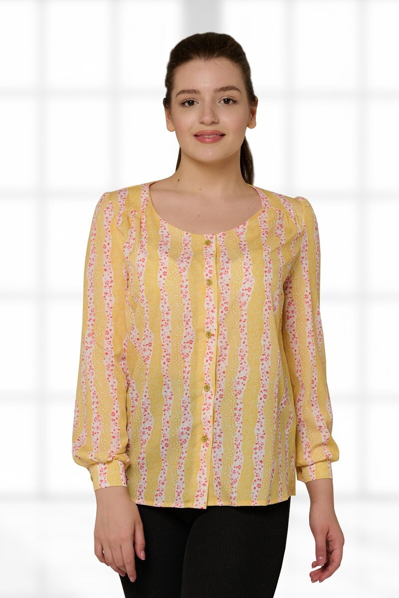Блузка Mix-Mode, размер 46, цвет желтый 01329784 - фото 1