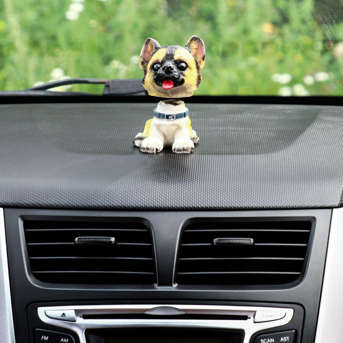 Собака на панель авто, качающая головой, мини, сп 26 No brand, цвет оранжевый 01330209 - фото 3