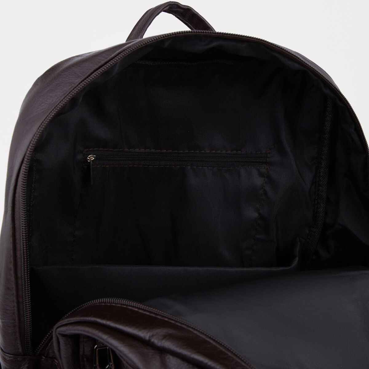 Рюкзак на молнии, цвет коричневый No brand 01330239 - фото 4