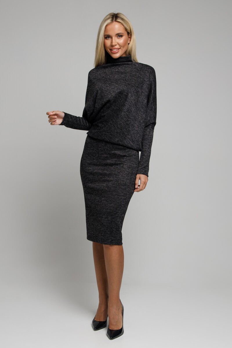 Платье SEZONI, размер 44, цвет черный 01330551 - фото 1
