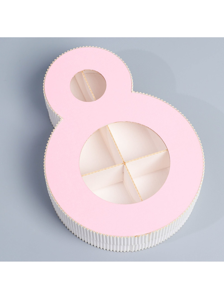 

Коробка подарочная, кондитерская упаковка, Розовый