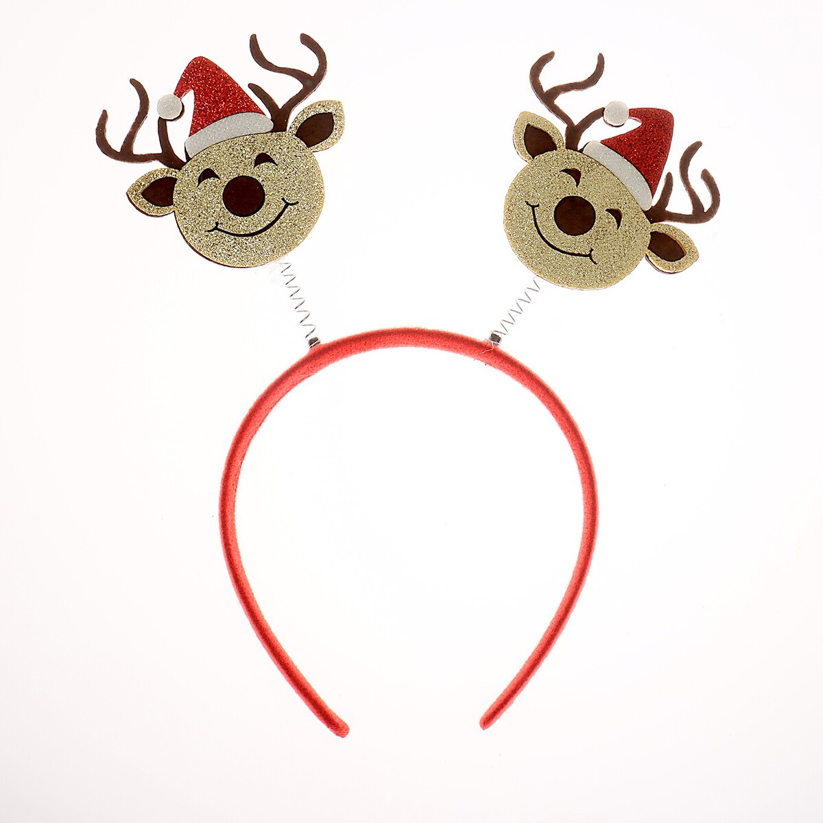 

Ободок новогодний карнавальный, Красный