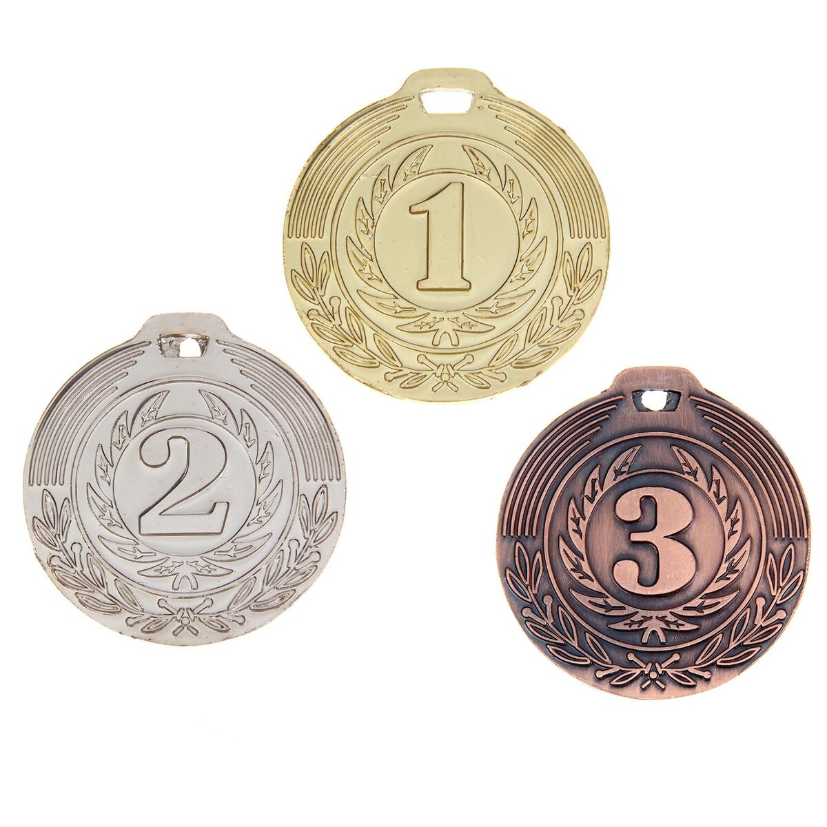 Медаль призовая 021 диам 4 см. 3 место. цвет бронз. без ленты 3 ряд 17 место