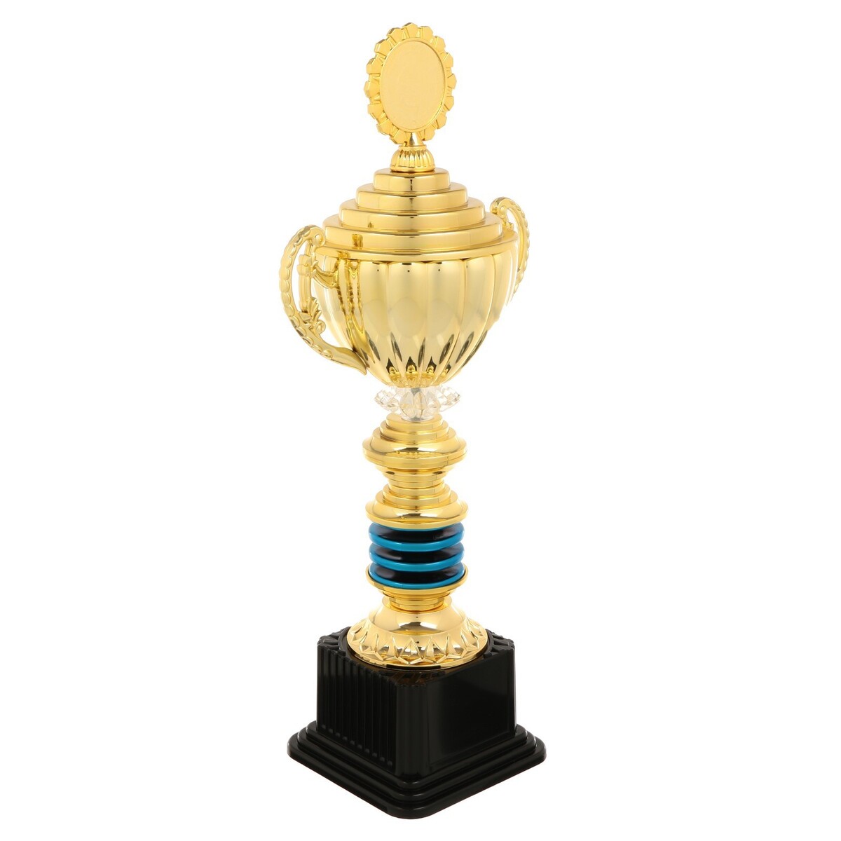 Кубок 176a, наградная фигура, золото, подставка пластик, 38 × 15 × 10,5 см.
