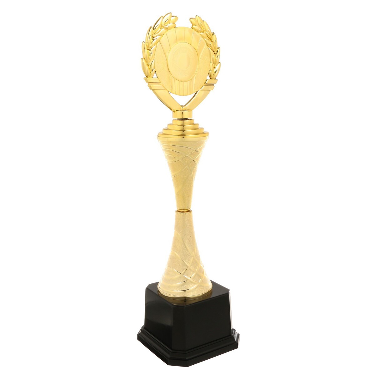 Кубок 178b, наградная фигура, золото, подставка пластик, 45 × 12,5 × 11 см. подставка конфетница ежик на листочке золото 9x10x10см