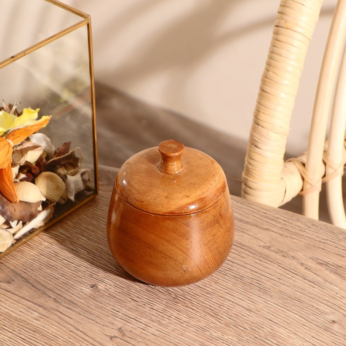 

Сахарница с крышкой, Коричневый