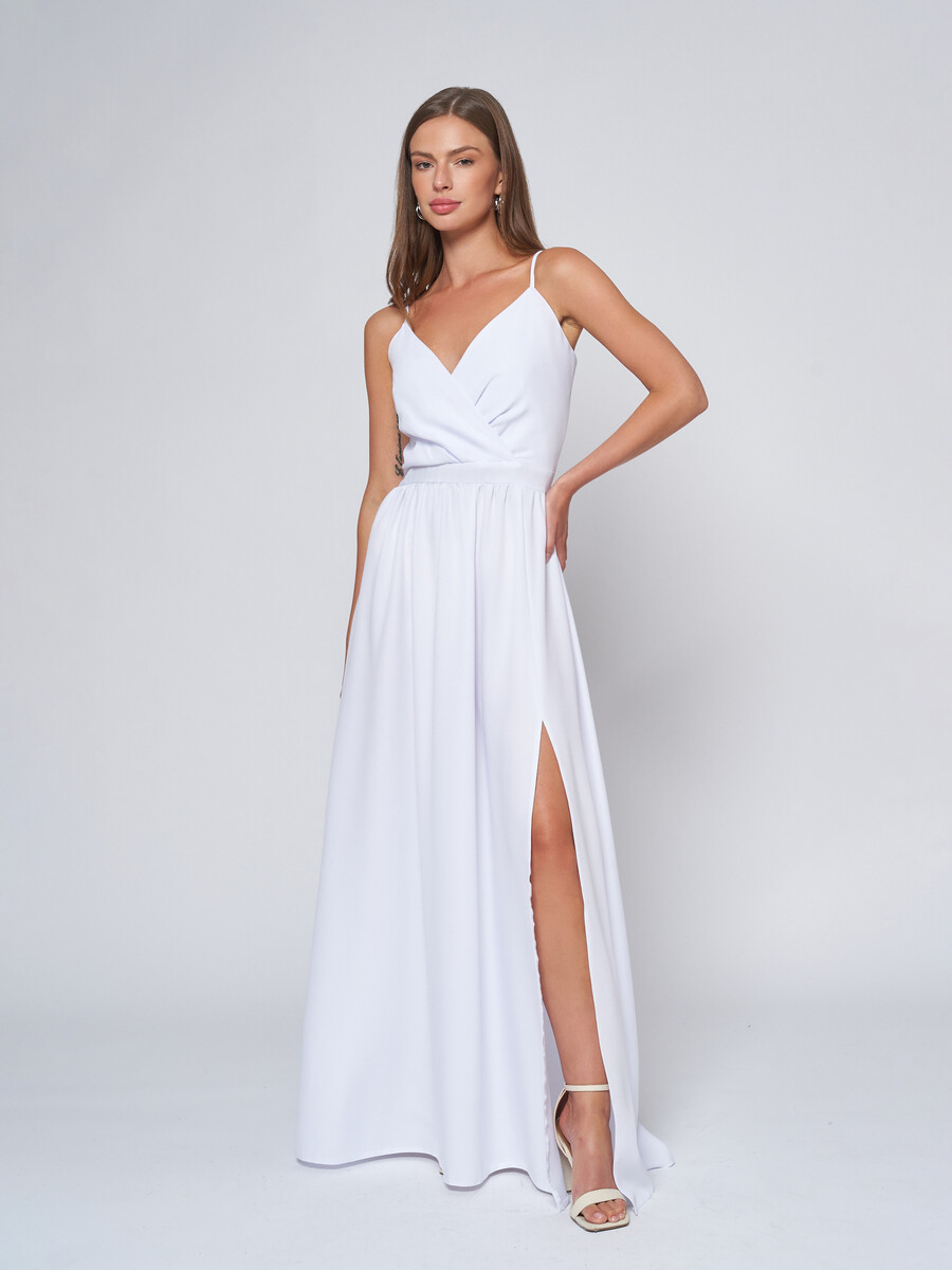 Платье 1001 DRESS, размер 48, цвет белый 01374308 - фото 2
