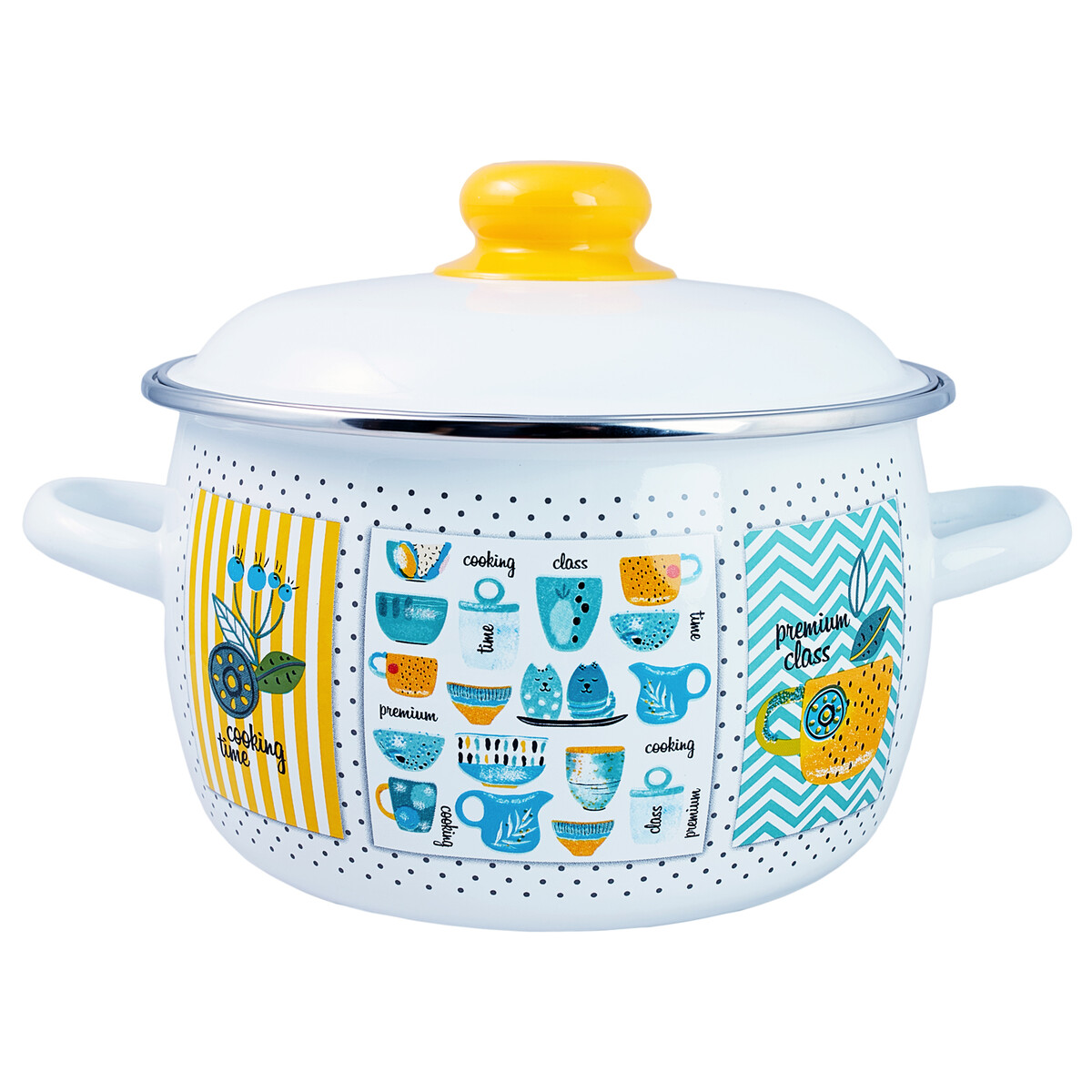 

Кастрюля 5,5л сферическая кантри