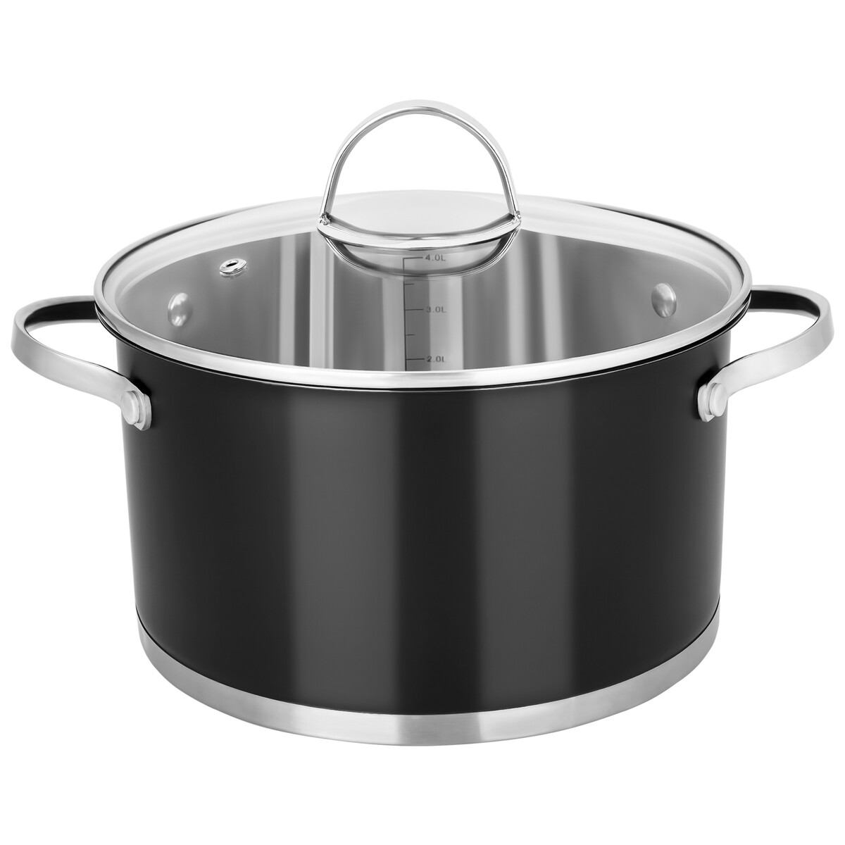 Кастрюля 3,3л черная